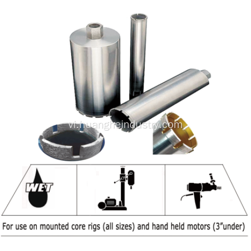 Diamond Core Bit (Ướt) cho bê tông &amp; nhựa đường